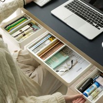 히든서랍 슬라이딩 부착 책상 밑 미니 틈새 서랍 대 중 소, 히든서랍 화이트-대