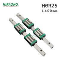 HGR25 400mm 선형 가이드 웨이 레일 2 개 HGH25CA 슬라이더 블록 hiwin과 동일한 크기 4