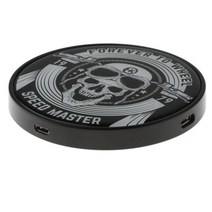 Qi 지원 휴대폰용 무선 충전기 Samsung Galaxy S8 S8+ Note 8용 고속 충전 무선 충전 패드, 9cm, 플라스틱, 3