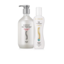 실크테라피 모이스처 트리플S 헤어에센스 130ml + 샤인 트리트먼트 로즈힙 500ml, 1세트