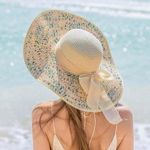 새신부선물용 신혼여행 여성왕골모자 해변패션 휴가룩 바닷가코디 이지캐주얼 썸머룩