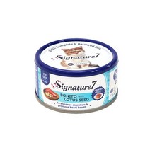 시그니처7 가다랑어와 닭고기 & 연꽃씨 (금) 80 g 고양이습식사료 고양이주식캔