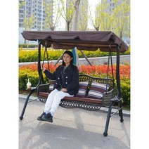 그네의자 인테리어 행잉체어 가정용 나무그네, 글레이셔 화이트 그네/차 쟁반 포함