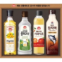 사조 답례 감사 명절 선물세트 카놀라유 참치액 식초외 안심특선 SJ1호 교회 회사 단체 학교 친구 병문안, 3개