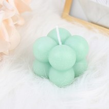 양키캔들 인테리어 캔들1 pc 작은 거품 큐브 양초 간장 왁스 아로마 테라피 향초 생일, GN