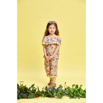 [리틀스텔라] (FSOMCZM902M) 오프 숄더 폼폼이 7부 상하세트