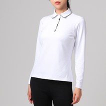 프롬라벨 여성 기능성 골프웨어 상의 카라 긴팔 티셔츠 봄 여름 가을 옷 테니스 의류 운동복 tennis golf sports wear T-shirt