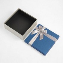 PKS005335리본 선물상자 선물포장 케이스(26X26cm 블루)