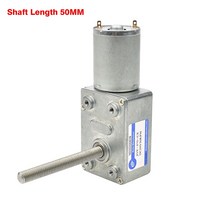 웜기어 감속기 4632-370 12V 볼트 DC M6 나사 샤프트 길이 50MM 3V6V24V 웜 기어드 모터 역방향 감속 자, 18 6rpm_02 12V
