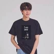 키밍 l miss you 강아지 휴가룩 여행코디 귀여운티