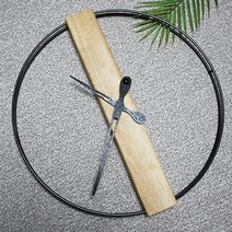 듀얼프레임벽시계(블랙).마지우, 실버