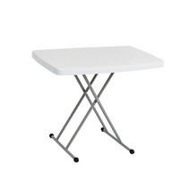 상도가구 브로몰딩 접이식테이블 1 높이조절가능 야외 캠핑 행사용 보조 테이블, 화이트(CO)