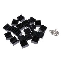 shangren 20x 24x16-25mm방열판 트랜지스터히트싱크라디에이터, 24x16x25mm, 블랙, 알루미늄