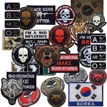 밀리터리 전술 패치 와펜 군 가방 옷 모자 벨크로 찍찍이 서바이벌 패치, C4, 1개