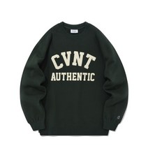 커버낫 맨투맨 티셔츠 남성 CVNT 로고 그린