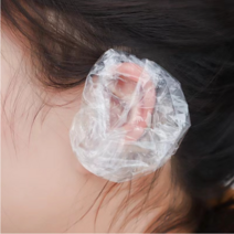 애셜 일회용 이어캡 헤어 트리트먼트 염색 샤워용 업소용 귀마개 귀가리개 미용실 미용재료 귀덮개, 100매