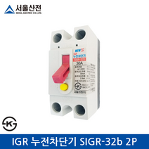 서울산전 IGR 누전차단기 SIGR-32b 2P 20A/30A, 20A
