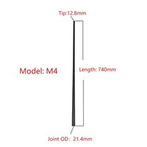 카본상대 당구큐 당구 상대 당구큐팁, 23.4+3-8x10 Joint