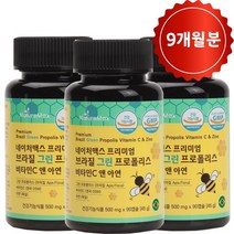 브라질 그린 프로폴리스 9개월분(비타민c+아연)