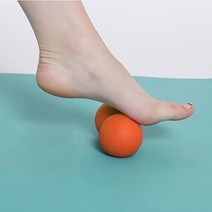 마시지볼 사무실운동기구 풋 스트레칭 지압 안마 라크로스볼 발 마사지공 맛사지볼 종아리 근육 빼기, 싱글볼, 블루