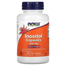 나우푸드 미오 Inositol 이노시톨 500mg 100 베지 캡슐 코셔 비타민B 복합체, 1개, 기본