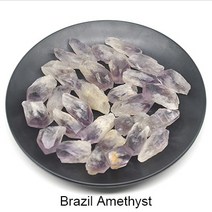 파쇄석 잡석 돌멩이 골재 쇄석 어항 자갈 천연 브라질 황수정 자수정 홈 인테리어 힐링 크리스탈 에너지 스톤 바위 미네랄 Diy 쥬얼리 제작 목걸이 액세서리, [02] Amethyst, [05] 500g