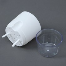 워터뷰 원형 자동급수 화분(화이트) (8.5x11.5cm), 1개, 워터뷰 원형 자동급수 화분(화이트) (8.5x11.5c