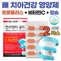 이빨에좋은 치아에좋은 이빨 치아 칼슘 음식 2통 영양제 미국 인사덴티 미국산 칼슘제 고함량 건강식품 프로폴리스 직구 비타민 제품 효과 효능 식품 홈쇼핑 기능, 60정, 2개