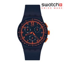 SUSN401 스와치 SWATCH 크로노그래프 남성 실리콘시계