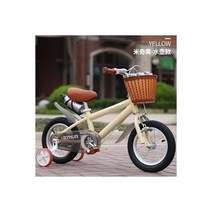 빠른 해외직구 OUTUP 어린이 자전거 영국 레트로 3 ~ 8 세 남아 및 여아 유모차 12 인치 14 18 인치, white kettle_12 inch