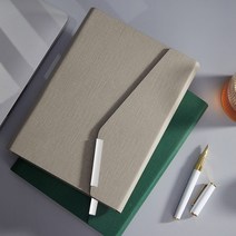 파우치스타일 자석형다이어리 노트A5 (그레이) 업무용다이어리 고급다이어리 고급일기장 가죽다이어리 무지노트, 그레이