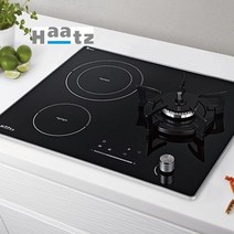 하츠 _ 프리미엄 3구 하이브리드 (가스+전기) 쿡탑 레인지 GEC-3601GAH(도시가스LNG/일반가스LPG)), 일반가스(LPG)