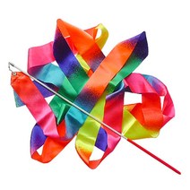 운동회 리듬체조 리본 줄 4m 체육 막대 응원도구 교구 대회 용품 올림픽, 상품선택, 리듬체조리본4m