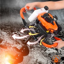 브라운페퍼 땅파는기계 농업용 소형 굴착기 항타기 드릴링머신, 브라운페퍼 2행정 298cc, 직경 25cc, 1개