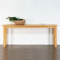 해머슨 원목 콘솔 일자 400x2000 폭이좁은 사이드테이블, 올리브그린+화이트