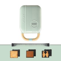 일본샌드위치 조식기 다용도 미니신기 토스트와플기 토스터기, 그린【샌드위치+와플+도미야키】