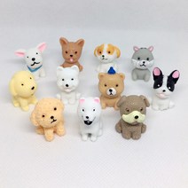 강아지 모형 DIY 귀여운 예쁜 작은 미니 조경 장식 캐릭터 인형 베어 장식용 수공예 애니멀 화분 화단 소재 책장 테이블 회사 집 사무실 카페 식당 레스토랑 카운터(11호 베어)