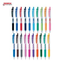 제브라 사라사클립 젤잉크펜 0.1 0.3 0.4 0.5 0.7 20컬러, 0.5mm-화이트오렌지