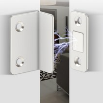 자석 도어 캐치 문 자석 문고리 90도 자석빠찌링 실버 붙박이장 가구 경첩