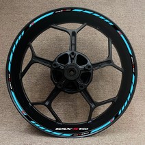 스즈키 오토바이 림 데칼 용 풀 세트 Gsxs750/S/750 S/R Gsx-S 750 S 로고 휠 허브 Gsxr750 반사 스, 14 GSX-S750, 14 GSX-S750