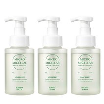 해피바스 마이크로 미셀라 솝베리 버블폼300ml, 3개