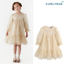 CURLYSUE 컬리수 스페셜오간자 체크원피스 C213OPG09P 가을