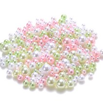 1.5-5/3-8mm 라운드 여러 가지 빛깔의 구멍 없음 아크릴 모조 진주 비즈 DIY 스크랩북 장식 공예 보석 만들기위한, [01] 1.5-5mm(about360pcs), [12] 12