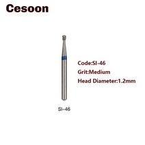 Cesoon 10 개/상자 고속 핸드 피스 중간 FG 1.6mm SI 시리즈 치아 미백 치과 실험실 도구에 대 한 다이아몬드 Burs 드릴, SI-46