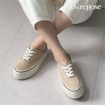 [디자이어로즈] 여자 캐주얼한 면 스니커즈 3.5cm
