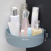 욕실 화장실 선반 홀더 접착 샴푸 젤 보관 바구니 장식 코너 샤워 랙 액세서리, 한개옵션1, [08] Round blue