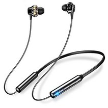 무선 이어폰 [apt-X AAC 대응] Bluetooth 이어폰 20시간 연속 재생 스포츠용 Hi-Fi 마그넷 탑재 Bluetooth5. 1 자동 페어링 블루투스 이어폰 IPX7 방수 CVC8. 0 노이즈 캔슬링 마이크 부착 러닝 (블랙)