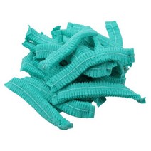 100pcs 일회용 부직포 스트립 모자 호텔 워크샵 먼지 캡 스파 헤어 살롱 뷰티 액세서리에 대한 파란색 흰색 샤워 캡, 07 Green 100pcs B, 녹색 100개 B