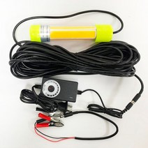 비바비보 수중 집어등 집어램프 축광 LED 전자케미 라이트 집어등, 8.220v-12v+100W그린+어댑터+조광15m라인