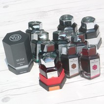 CARAN DACHE 12색상의 다양한..까렌다쉬 크로매틱스 만년필 병잉크 50ml 8011 191 힙노틱 터쿼이즈, 1개, 잉크 색상